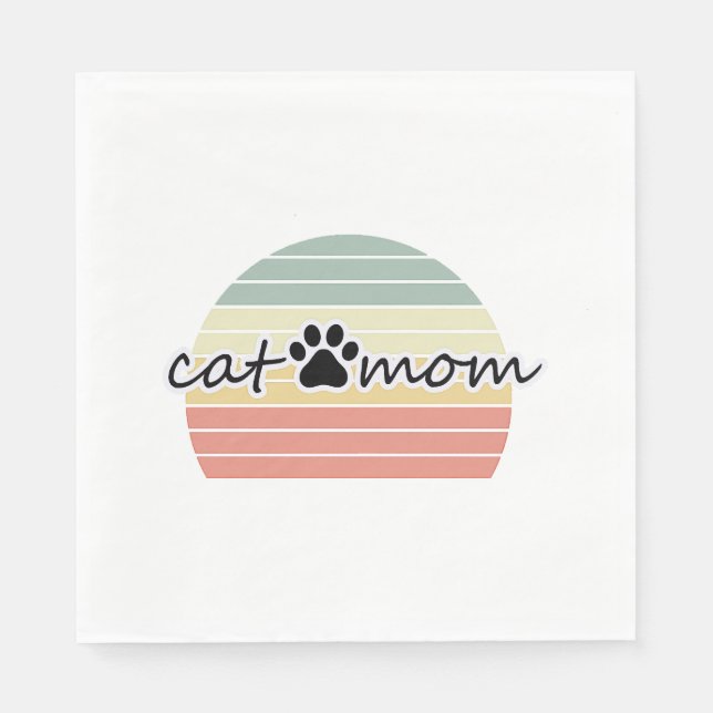 Katzenmutter Serviette (Vorderseite)