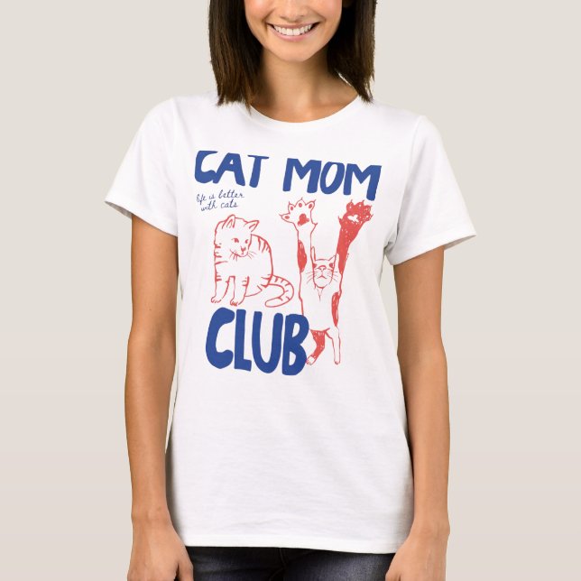 Katzenmutter-Shirt  T-Shirt (Vorderseite)