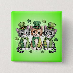 Katzenmutter St. Patricks Day Design-47474 Button
