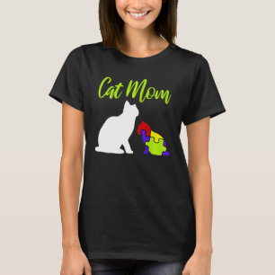Katzenmutter Stolz Autism Mutter Asperger Asd Auti T-Shirt