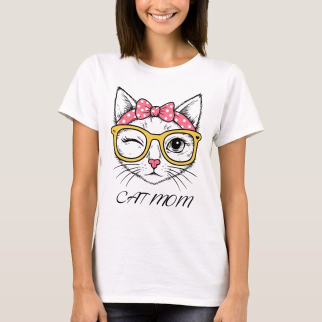 Katzenmutter T-Shirt (Vorderseite)