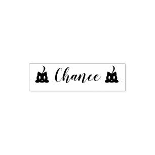 Katzenname-Briefmarke, benutzerdefinierte KatzenBr Permastempel