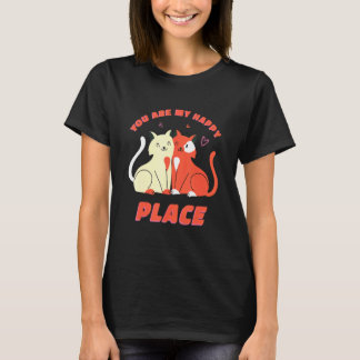 Katzenpaar Zitate T-Shirt