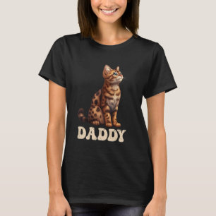 Katzenpapa Bengal Katze Vater Bengal Katze T-Shirt