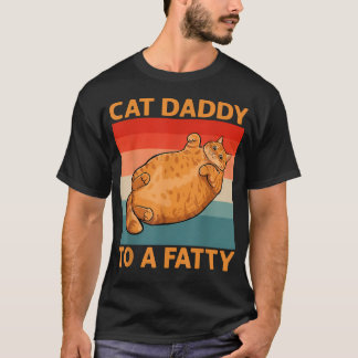 Katzenpapa eines fetten lustigen orangefarbenen Ta T-Shirt