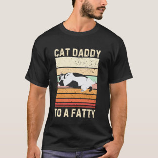 Katzenpapa für eine dicke Katze Katzenliebhaber Ti T-Shirt