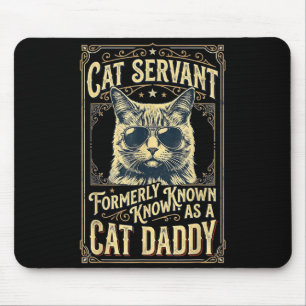 Katzenpapi für Männer lustiger Katzenvater Vaterta Mousepad