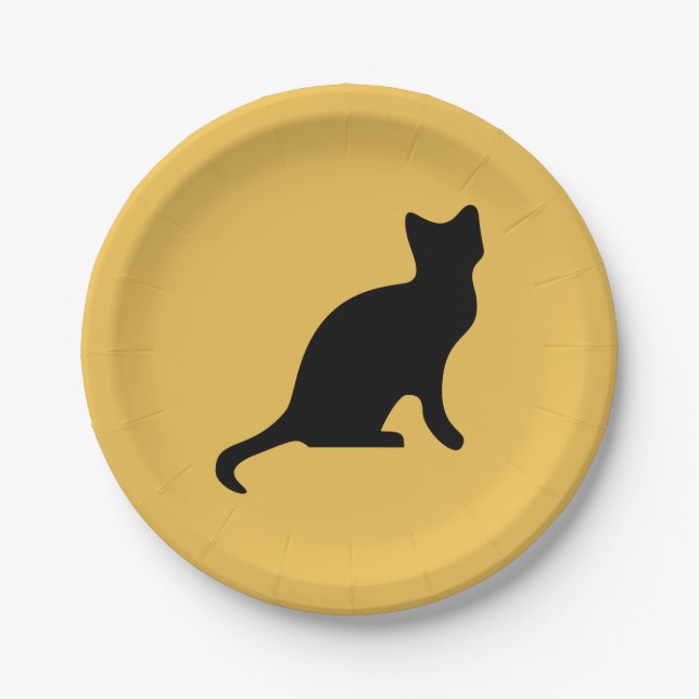 Katzenpapierplatte Pappteller (Vorderseite)