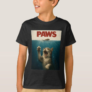 Katzenparodie: Katze jagt eine süße, verängstigte  T-Shirt