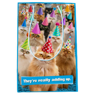 Katzenparty Mittlere Geschenktüte