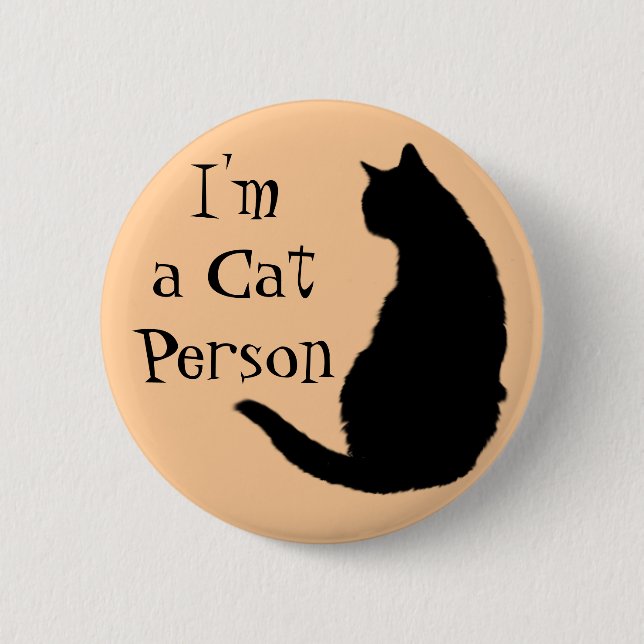Katzenperson Button (Vorderseite)