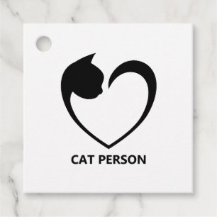 Katzenperson meine Herzschläge für Katzen Geschenkanhänger