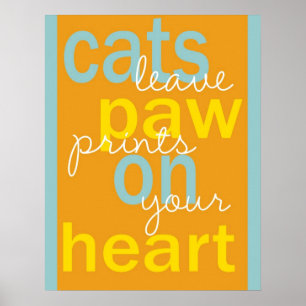 Katzenpfanne druckt Sprichwort-Plakat Poster