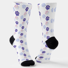 Katzenpflaster mit Mond und Sonne Socken