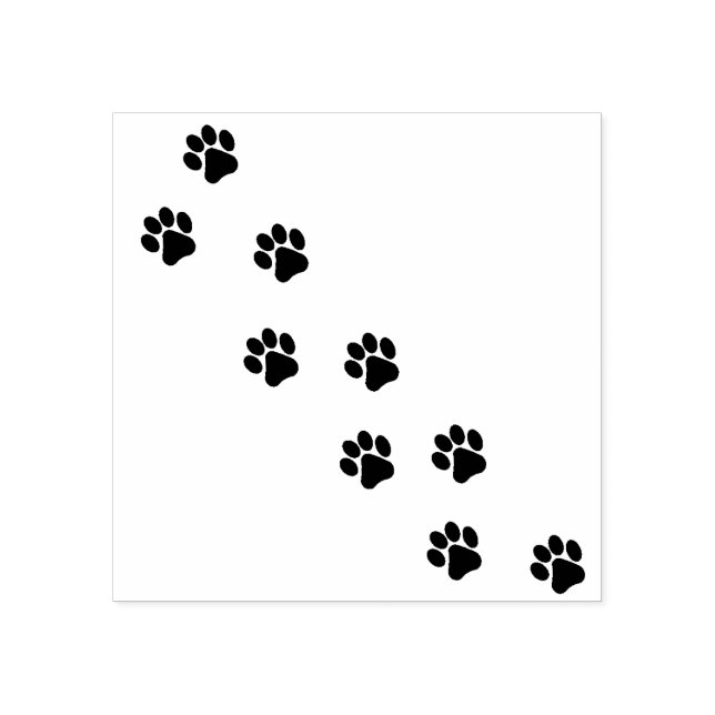 Katzenpfoten Briefmarke Gummistempel (Prägung)