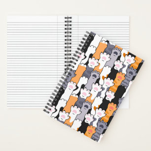 Katzenpfoten-Muster Notizbuch