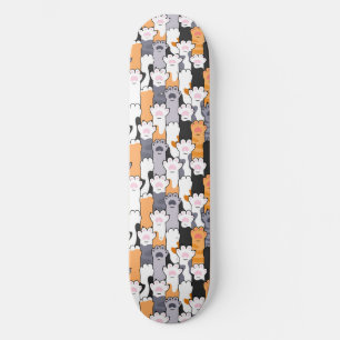 Katzenpfoten-Muster Skateboard