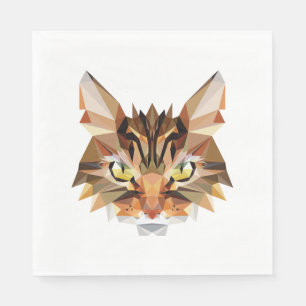 Katzenpolygon Serviette