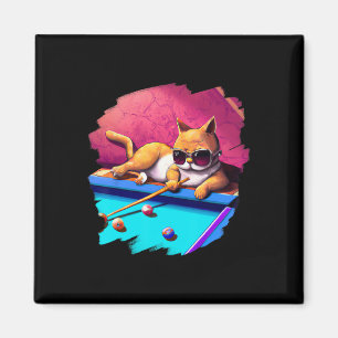 Katzenpool Billard in Lounge Cooles Sonnenbad Magnet
