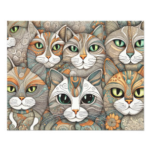 Katzenposter Fotodruck