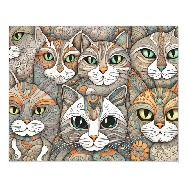 Katzenposter Fotodruck (Vorne)