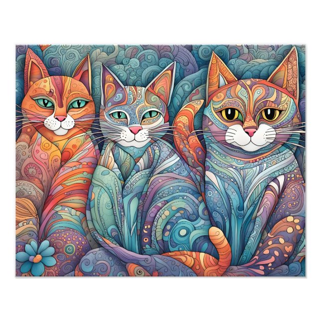 Katzenposter Fotodruck (Vorne)