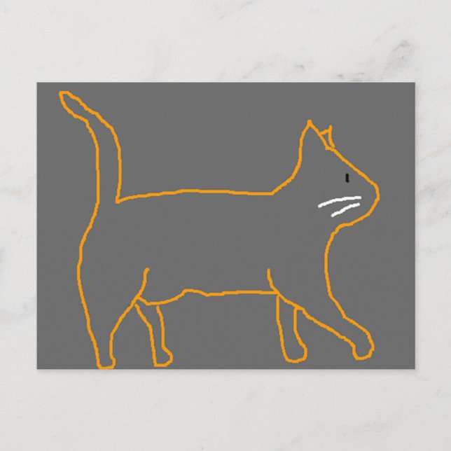 Katzenpostkarte Postkarte (Vorderseite)