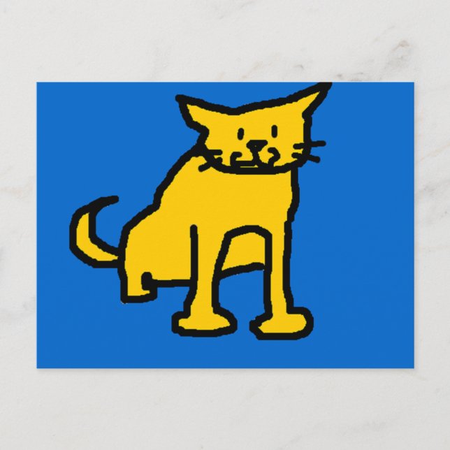 Katzenpostkarte Postkarte (Vorderseite)