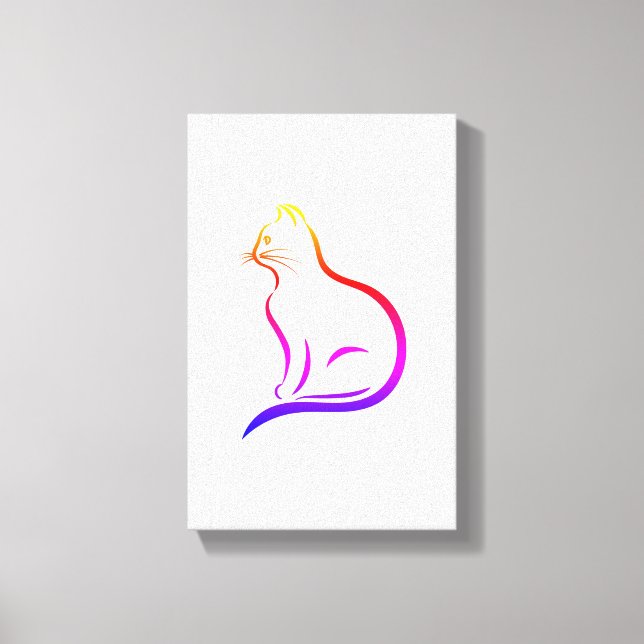 Katzenprint Leinwanddruck (Vorderseite)