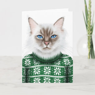 Katzenpullover Karte
