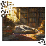 Katzenpuzzles, Niedliche Kätzchen Mama Geschenk<br><div class="desc">Tauchen Sie ein in die bezaubernde Welt unseres 500 Stück Puzzles, das eine ruhige Szene direkt aus einer gemütlichen Bibliothek zum Leben erweckt. Dieses Rätsel enthält eine Niedliche Napping Cat, die sich friedlich in der goldenen Umarmung des Sonnenlichts, umgeben von uralten Grabstätten des Wissens, entspannt. Jedes Stück bringt die faszinierenden...</div>