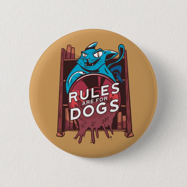 Katzenregel Button (Vorderseite)