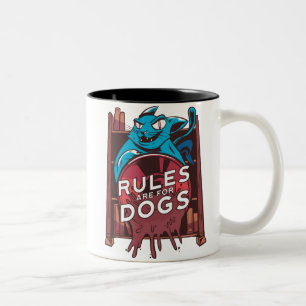 Katzenregel Zweifarbige Tasse