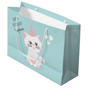 Katzenregen Geburtstag Große Geschenktüte