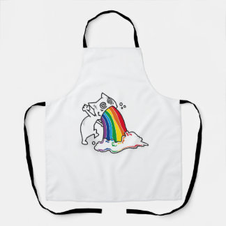 Katzenregenbogenkotze Schürze