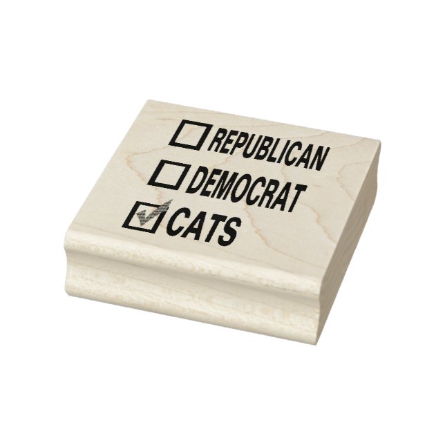 Katzenrepublikaner-Demokrat katzen RUBBER-BRIEFMAR Gummistempel (Stempel)