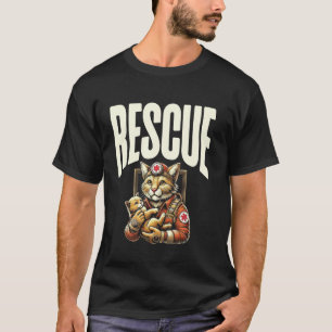 Katzenrettung Tierrettung Tierliebhaber Haustier R T-Shirt