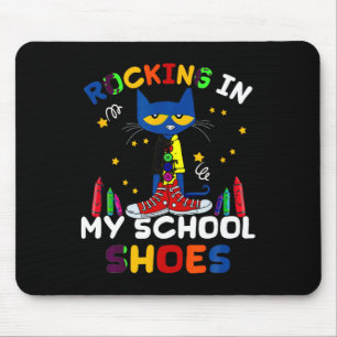 Katzenrocking I N My-school-back To-school-cat Mousepad