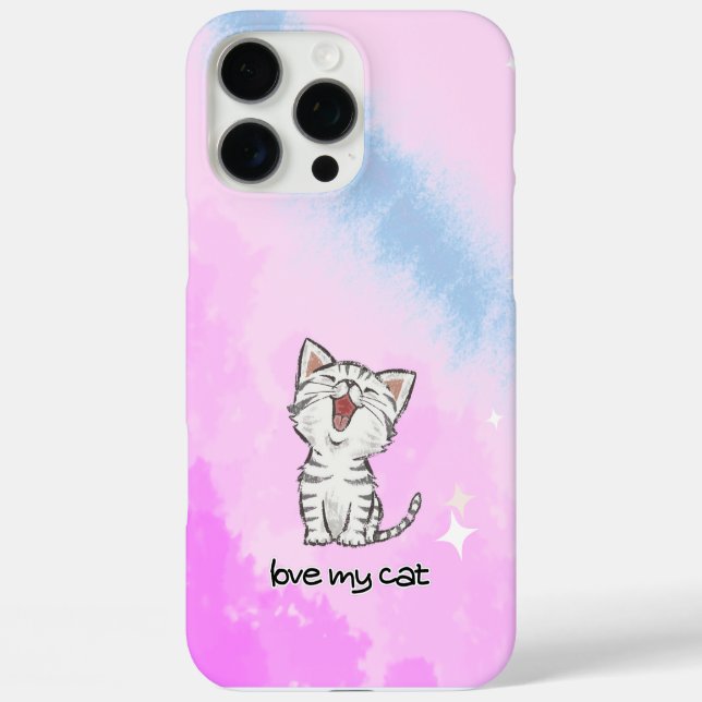 Katzenrosa iPhone/iPad Gehäuse iPhone 16 Pro Max Hülle (Rückseite)