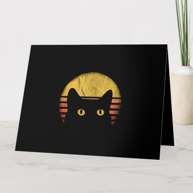 Katzenrücklauf Vintag Karte (Vorderseite)