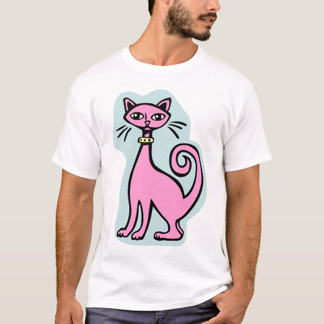 Katzenrückseite - 2 - (Vorderseite und Rückseite) T-Shirt (Vorderseite)