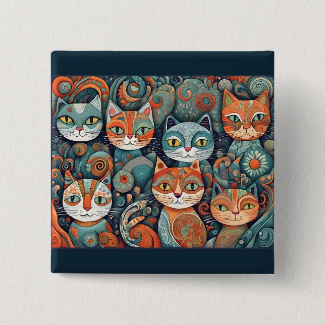 Katzenruhe Button (Vorderseite)