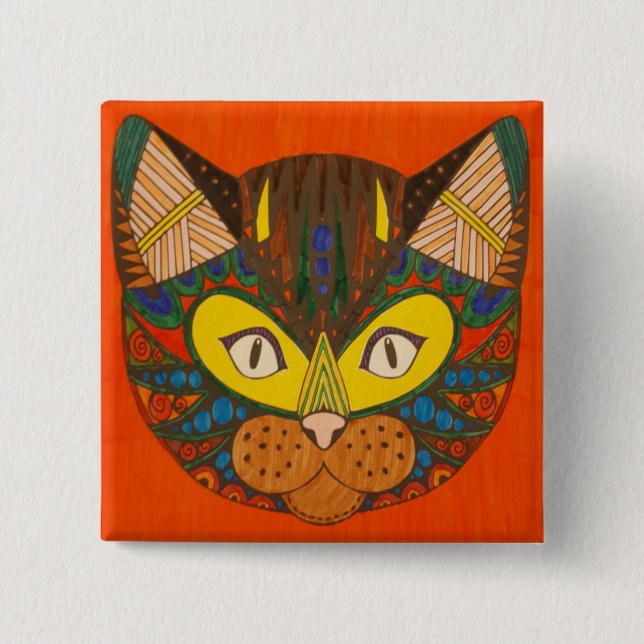 Katzenschaltfläche Button (Vorderseite)