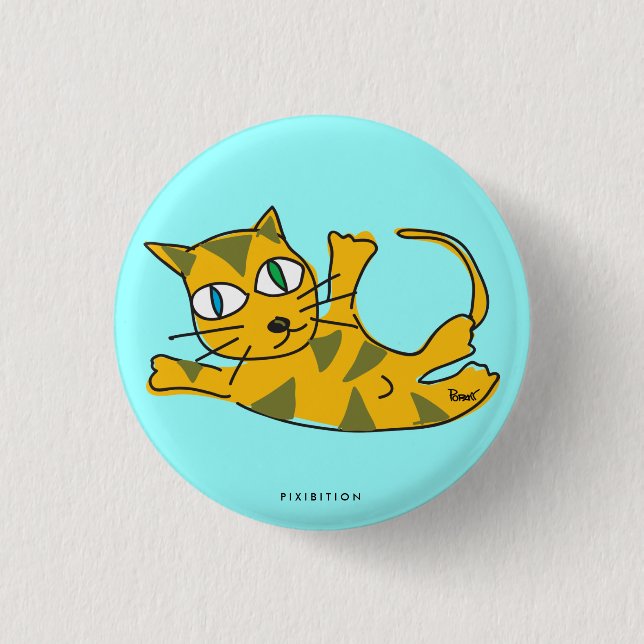 Katzenschaltfläche Button (Vorderseite)