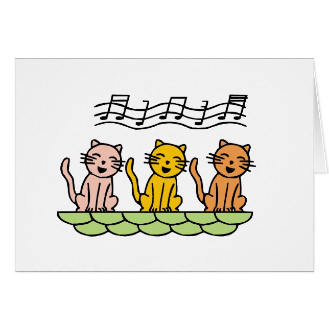 Katzenschreie und Geschenke singen (Vorderseite (Horizontal))