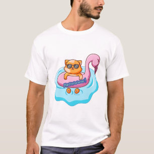 Katzenschwimmbad Sommervillen   Katzenliebhaber T-Shirt