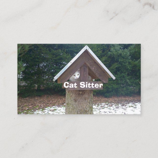 Katzensitter Visitenkarte (Vorderseite)