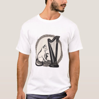 Katzensitze und Harfenspielen perfekte Geschenke f T-Shirt