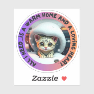 Katzensparer st2 aufkleber