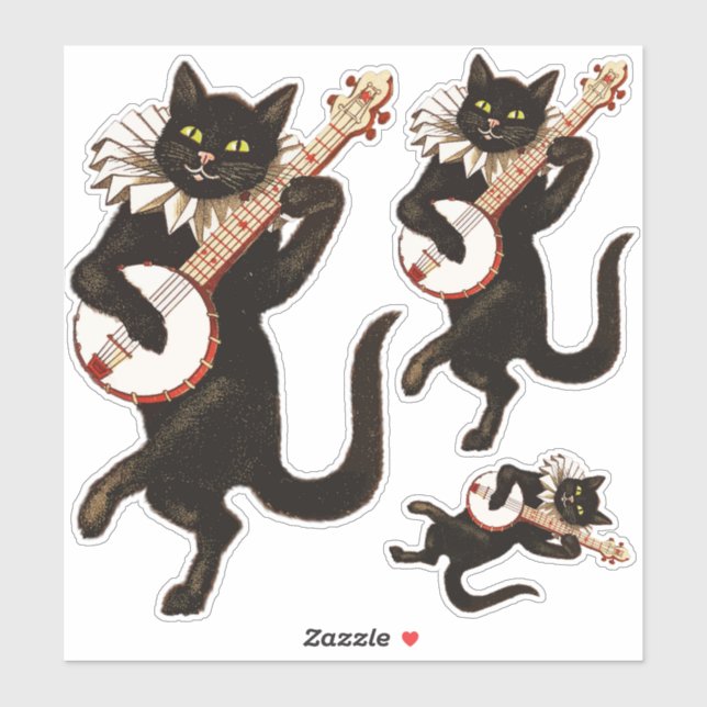 Katzenspiel Banjo Thunder_Cove Aufkleber (Blatt)